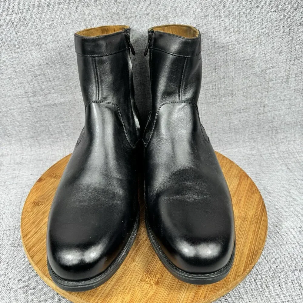 Florsheim Midtown Plain Toe Boots Men's Size 14 EEE Leather Side Zip